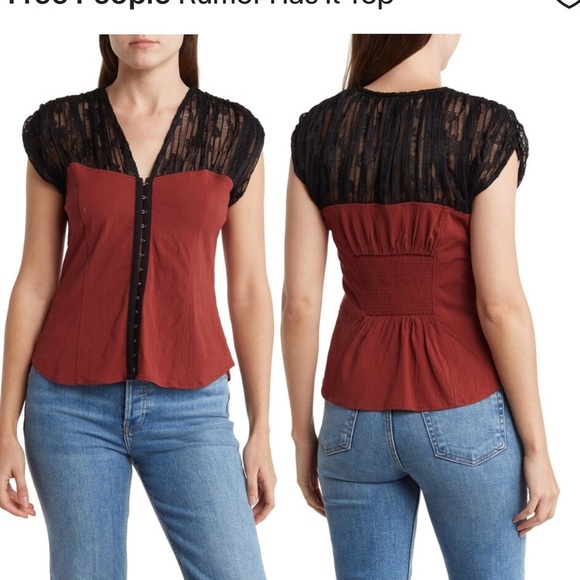 Free People Rumor Has It BURNT HENNA Size XS - Picture 8 of 9